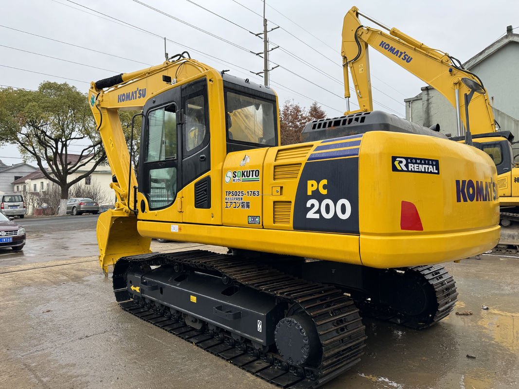 20 τόνων μεταχειρισμένη σκάφτρα Komatsu PC200 Excavator Crawler Type