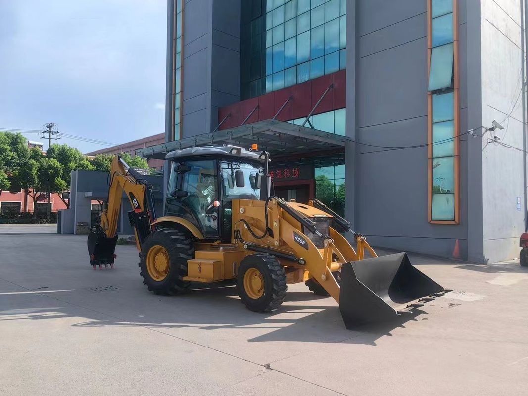 Χρησιμοποιημένη εκσκαφέας Caterpillar CAT420F μηχανή βαφής δρόμου/ μεταχειρισμένη ιαπωνική τρακτέρ μηχανή δρόμου κινητήρας σε καλή κατάσταση