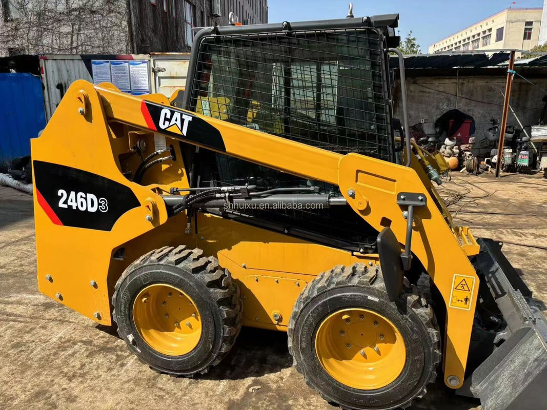 Χρησιμοποιημένη μηχανή γλιστρίσματος CAT 246D3 Caterpillar τροχονόμος εκσκαφέας