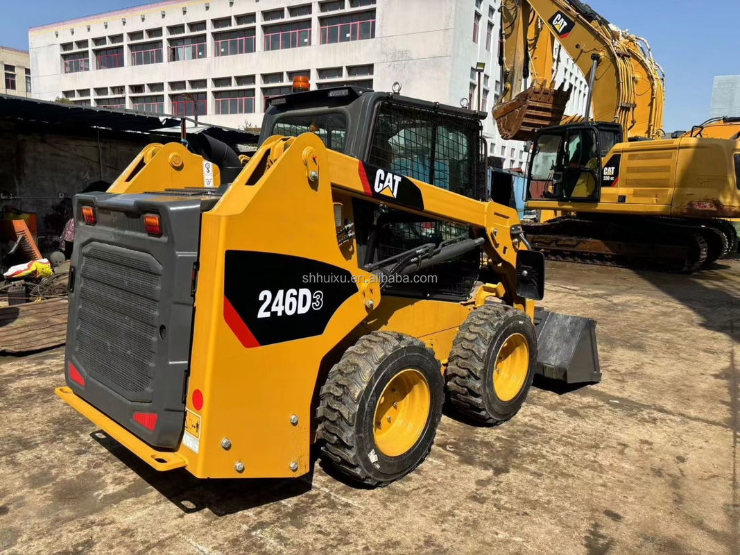 Χρησιμοποιημένη μηχανή γλιστρίσματος CAT 246D3 Caterpillar τροχονόμος εκσκαφέας