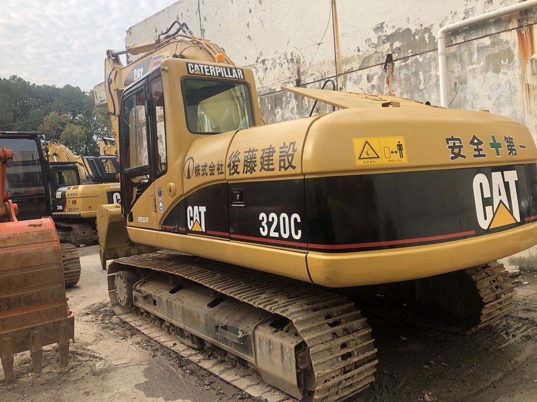 Αρχική μπογιά χρησιμοποιημένη εκσκαφέας cat 320d στην Κίνα Σαγκάη μεταχειρισμένη cat 320d προς πώληση