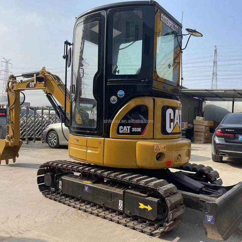 Χρησιμοποιούμενο Cat 303E Mini Cat 303 με υψηλή απόδοση 0,38m3 χωρητικότητα κουβάς